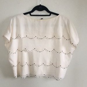 BCBG Max Azria box layered blouse